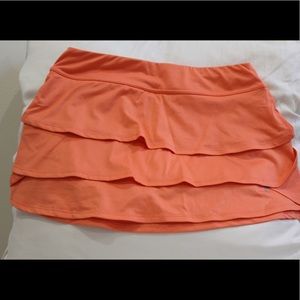Orange sports skort